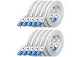 Produktbild: deleyCON 10x 0,5m CAT6 Flaches Netzwerkkabel 1,5mm Flachbandkabel U-UTP RJ45 LAN-Kabel