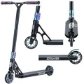 Produktbild: STAR SCOOTER Professional Freestyle Kick Stunt Scooter ab 8 Jahre | 110mm ABEC-9 Lager Alu Kinder City Roller mit HIC für Fortgeschrittene | Schwarz Chrom