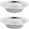 Produktbild: Abflusssieb Edelstahl 2er Set 7,5 cm rostfrei Haarsieb Dusche Waschbecken