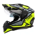 Produktbild: O'NEAL | Motorradhelm | Enduro Motorrad | Ventilationsöffnungen für maximalen Luftstrom & Kühlung, integrierte Sonnenblende | Sierra Helmet R V.24 | Erwachsene | Schwarz Neon Gelb Grau | Größe L