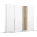 Produktbild: RAUCH BLUE Lamella Drehtürenschrank 4-türig (alpinweiß, Abs. Dekor-Druck, 226 x 210 cm (BxH))