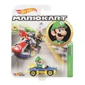 Produktbild: Hot Wheels GBG27 - Mario Kart Replica 1:64 Die-Cast Luigi, Spielzeug ab 3 Jahren