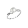 Produktbild: Zeeme Pearls Ring Silber 925 rhodiniert mit weißer Perle & Zirkonia