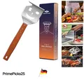 Produktbild: Grillspachtel 7 in 1 Edelstahl Holzgriff für Barbecue Grillen