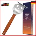 Produktbild: Grillspatel 7 in 1 Multifunktional Holzgriff Grillschere Wender Sch