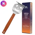 Produktbild: Grillwender Grillspachtel 7in1 Multifunktional Holzgriff Barbecue Grill Werkzeug
