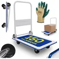 Produktbild: TroniTechnik® Transportwagen Plattformwagen klappbar, 150 kg Tragkraft mit Antirutschbeschichtung, Ladefläche 72x48 cm