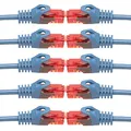 Produktbild: BIGtec - 10 Stück - 0,15m Gigabit Netzwerkkabel Patchkabel Ethernet LAN DSL Patch Kabel blau (2x RJ-45 Anschluß, CAT.5e, kompatibel zu CAT.6 CAT.6a CAT.7) 0,15 Meter