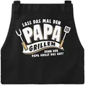 Produktbild: ® Grill-Schürze für Männer mit Spruch Lass das mal den Papa grillen denn der ...
