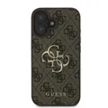 Produktbild: Guess iPhone 16 Hülle Case Cover 4G Big Metal Logo Collection brown