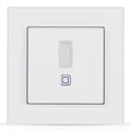 Produktbild: Homematic IP Smart Home Bewegungsmelder im 55er-Rahmen – innen, Zubehör für Smart Home mit App-Funktion, für Alarmlösung, schaltet Leuchten, Wandschalter, Energie sparen, 156242A0