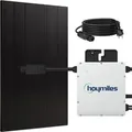 Produktbild: SUNNIVA Balkonkraftwerk 500W mit Hoymiles 400W Wechselrichter inkl.5m Kabel Solarmodule Bifazial Fullblack Glas-Glas