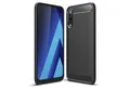 Produktbild: Nalia Samsung Galaxy A50, Carbon Look Silikon Hülle / Matt Schwarz / Rutschfest / Karbon Optik