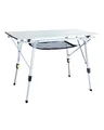 Produktbild: Uquip Campingtisch Variety M Silver I 53 x 46 x 90 cm I kompakter Falttisch mit 30 kg Traglast I Stabiler Klapptisch aus Aluminium I tragbarer Outdoor-Tisch für Camping, Picknick, Festivals & Garten