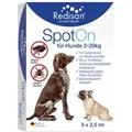Produktbild: REDISAN Spot-on gegen Zecken+Flöhe f.Hunde 2-20 kg 5X2.5 ml