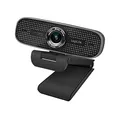 Produktbild: LogiLink UA0378 - Konferenz HD-USB-Webcam, 100° Weitwinkelobjektiv, Dual-Mikrofon mit Rauschunterdrückung, mit manueller Fokus, für Videokonferenzen & Live-Streaming, Schwarz