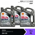 Produktbild: Shell Helix Ultra ECT C3 5W-30 Mercedes BMW Longlife Opel 3x4 Liter = 12 Liter