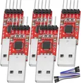 Produktbild: AZ-Delivery Werkzeug & Messgeräte CP2102 USB zu TTL Konverter HW-598 für 3,3V und 5V mit Jumper Kabel, 5x HW-598