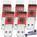 Produktbild: AZDelivery 5 x CP2102 USB zu TTL Konverter HW-598 für 3,3V und 5V mit Jumper Kabel kompatibel mit Arduino inklusive E-Book!