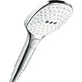 Produktbild: hansgrohe HB Raindance Sel. E 120 EcoSm. Kopf 120mm, 3jet, 9 l/min, weiß/chrom