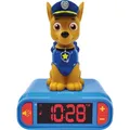 Produktbild: Paw Patrol Wecker ''Chase'' 3D Nachtlicht