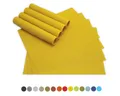 Produktbild: matches21 HOME & HOBBY Platzset Tischsets BORDA 8er Set Gelb als Tischuntersetzer, (8-St), Abwaschbare Platzsets als Tischunterlagen für Ess-Tisch Tisch-Deko