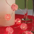 Produktbild: LED Lichterkette Deko Rosen Motiv Batterie Indoor IP20 Tischdeko Party 2 m