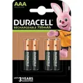 Produktbild: Duracell Batterien Rechargeable Plus AAA 4 Stück