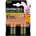 Produktbild: Duracell AAA (4pcs) Wiederaufladbarer Akku Nickel-Metallhydrid (NiMH)