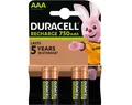 Produktbild: 4 X Duracell Akkus 750mAh AAA für Batteriebetriebene Leuchten, Drahtlose glocken