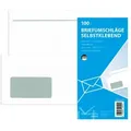 Produktbild: mayer-network Briefumschläge DIN lang (220x110 mm), mit Fenster, selbstklebend, 72 g/qm, 100 Stück