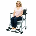 Produktbild: Drive Medical Toilettenrollstuhl TRS 130 NEU mit Rollen fahrbar mit HMV Nummer