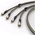Produktbild: Avinity Audio-Kabel, 2 Cinch-Stecker - 2 Cinch-Stecker, Gewebe, vergoldet, 1 m (1 m, Cinch) (00107624)