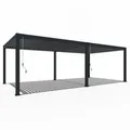 Produktbild: Weide Pergola Deluxe Plus Pavillon Terrassenüberdachung Aluminium 4 x 8 M anthrazit, BxTxH: 800x400x255 cm grau 800 cm x 255 cm x 400 cm