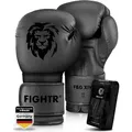 Produktbild: FIGHTR Boxhandschuhe FBG XIV – Stabil & komfortabel für Boxen, Kickboxen, MMA & Sparring schwarz 10 oz