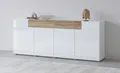 Produktbild: INOSIGN Sideboard Toledo,Breite 208cm,moderne Kommode mit dekorative Fräsungen,grifflos, Kombikommode mit viel Stauraum, Einlegeböden verstellbar