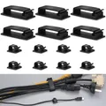 Produktbild: 60 Stk Kabelclips Selbstklebende Kabelhalter Kabelklemmen Draht Kabel Halter ...