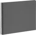 Produktbild: Goldbuch Spiralalbum Bella Vista grau 35x30 cm schwarze Seiten