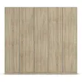 Produktbild: RAUCH ORANGE Drehtürenschrank Alabama (Basic-Zubehör, Eiche Sonoma, Griffe Alufarben, 226 x 210 cm)