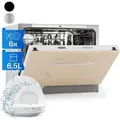 Produktbild: Klarstein - Mini-geschirrspüler Für 6 Gedecke, Leiser Einbau-geschirrspüler Klein Mit 6 Spülprogrammen, Kleiner Tisch-geschirrspüler Für Zuhause Büro Camping, Geschirrspüler Mini Mit Wasserans