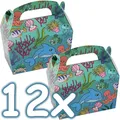 Produktbild: 12 GESCHENKBOXEN MEERESTIERE - Mitgebsel Ocean Kindergeburtstag Geburtstag Set