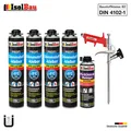 Produktbild: Dämmstoffkleber EPS XPS Klebeschaum 4 x 750ml + 1 x PU-Reiniger + Schaumpistole