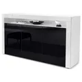 Produktbild: Vladon Sideboard, Schwarz Hochglanz, Holzwerkstoff, 155x92x40 cm, Wohnzimmer, Kommoden & Sideboards, Sideboards