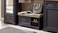 Produktbild: Innostyle Sitzbank Bank Jasmin Schuhschrank mit Kissen graphit und Artisan Eiche 93x49 cm