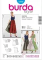Produktbild: Burda style Schnittmuster #7870 Damen langes Dirndl mit Bluse und Schürze Gr. 38-56