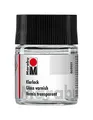 Produktbild: Marabu 11060005000 - Farbloser Klarlack, transparent 50 ml im Glas, hochglänzender Kunstharzlack auf Lösungsmittelbasis, witterungsbeständig, für Hobby, Freizeit und Kunstgewerbe