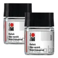 Produktbild: 2 x Marabu Klarlack 50 ml farbloser Kunstharzlack wetterfest und lichtecht