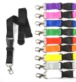 Produktbild: 20 x unbedruckte Schlüsselbänder, Schlüsselband Lanyard schwarz