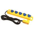 Produktbild: Steckdosenleiste 5-fach mit FI-Schutzschalter 230V 16A
