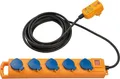 Produktbild: brennenstuhl 5-Fach Steckdose m. FI-Stecker 30mA IP54